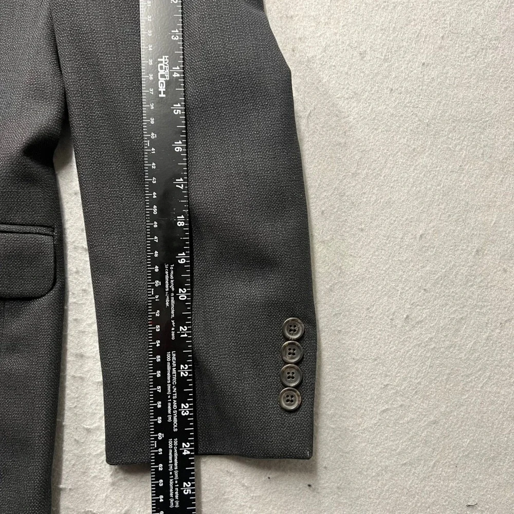 Lauren Ralph Lauren Mens 40R Blazer Charcoal Grey Two Button Sport Coat 1764